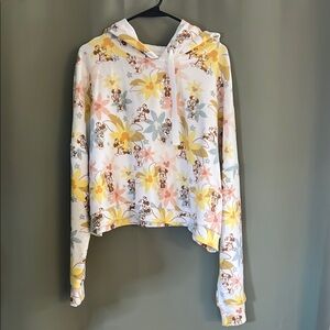 Disney Polynesian Minnie Mouse crop Hoodie